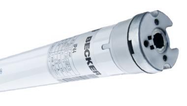 Becker Rohrantrieb R8/17RP mit elektronischer Endabschaltung (Ø 50mm) 
