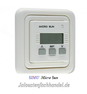 Wandsender mit Zeitschaltuhr Micro Sun von Simu 